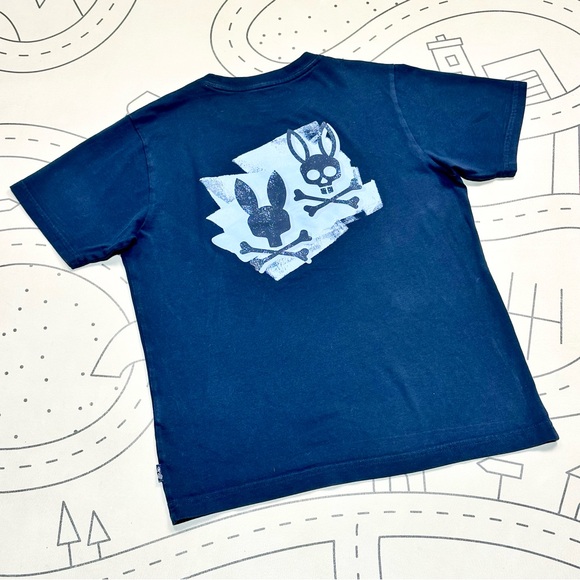 Psycho Bunny Navy Dolton Back Graphic Tee - Picture 8 of 8